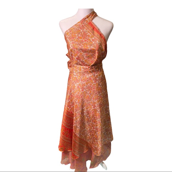 100% Silk Wrap Skirt, Made in India - Picture 4 of 8